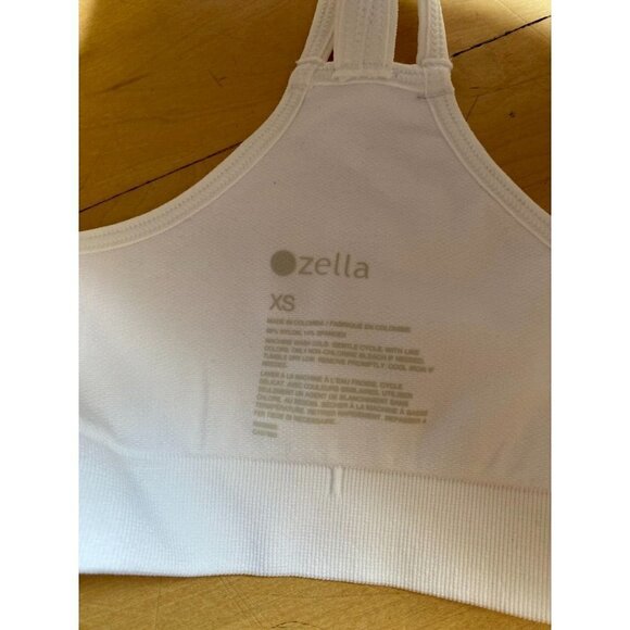 ZELLA seamless white strappy sports bra size Xsmall BNWOT - Picture 4 of 5